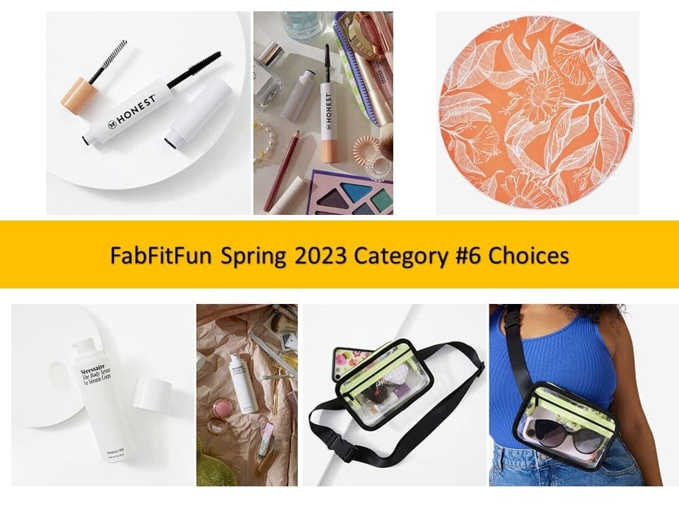 FabFitFun Spring 2023 Customization #6 Choices